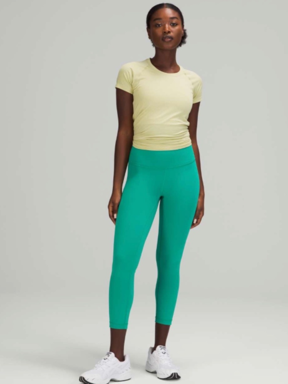 Lululemon Wunder Train High-Rise Athletic Crop 23" Maldives Green Size 14